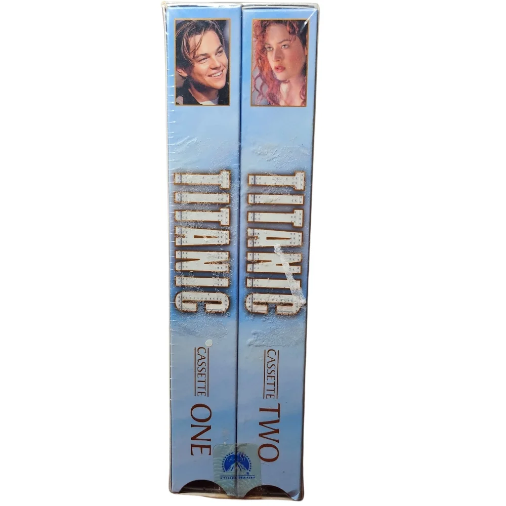 New Sealed 1997 Vhs Cassette Tape Titanic Part 1 & Part 2